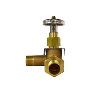 Firomatic 1/2 in. x 3/8 in. Bronze Oil Shutoff Valve