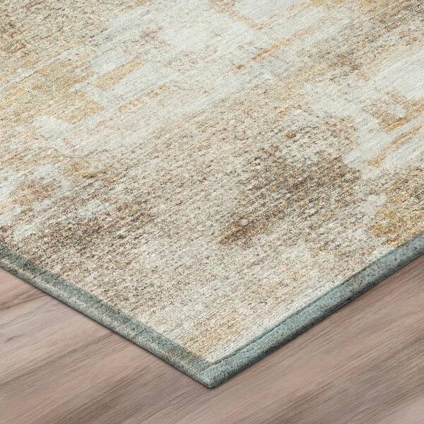 Chantille Machine Washable Indoor/Outdoor Abstract ACN2873 Khaki 10 ft. x 14 ft. Area Rug