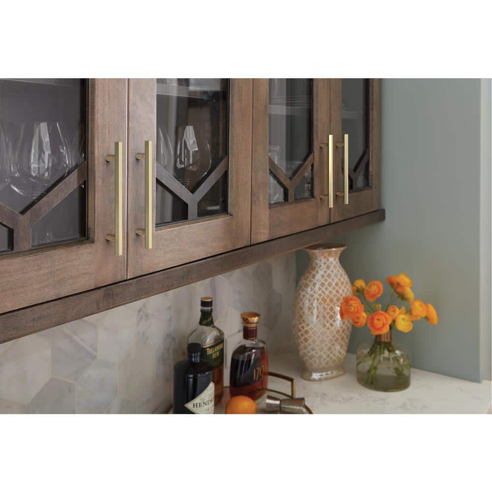 Golden Champagne 5-1/16 inch Center-to-Center Bar Cabinet Pull