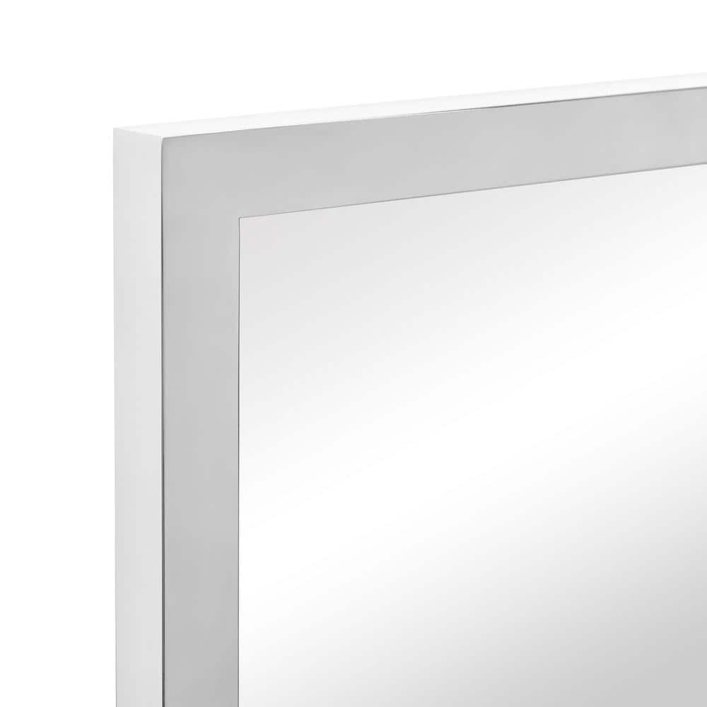 Contempo Polished Silver and Gold Stainless Steel 20" x 30" Wall Mirror