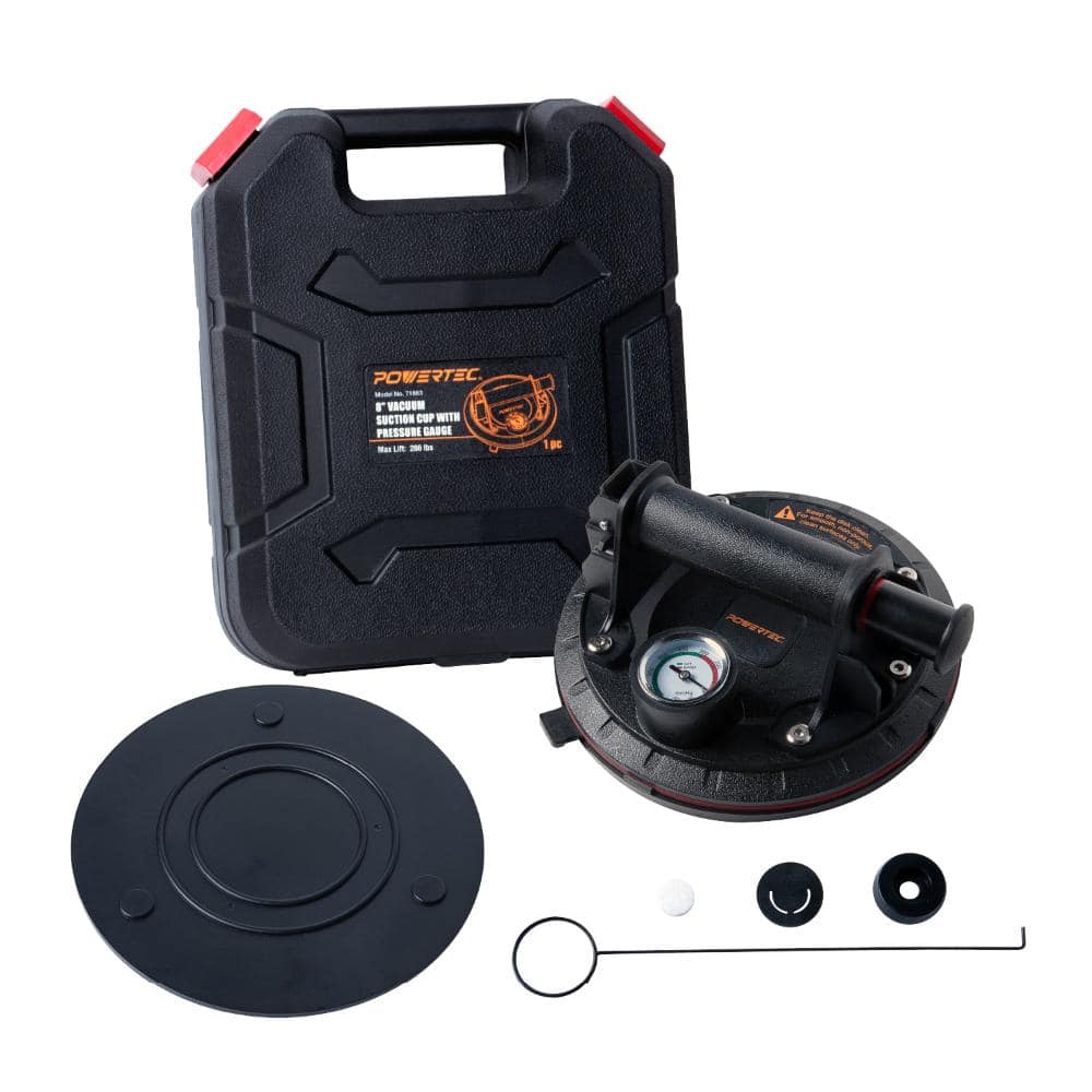 8 in. Heavy Duty Glass Suction Cup with Pressure Gauge, 286 lbs Load Capacity Vacuum Lifter price history on PriceWatchPro
