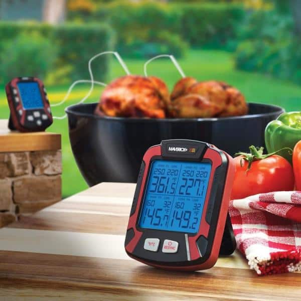 Maverick Red Digital Wireless BBQ and Smoker Thermometer