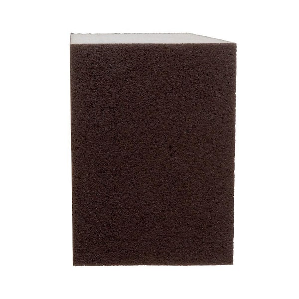 General Purpose Sanding Sponge 2 7/8 in. x 4-7/8 in x 1 in. 100 Grit, Single Angle, Fine (12 Pack)