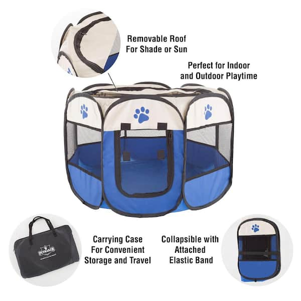 Petmaker 26.5 in. x 26.5 in. Portable Pop Up Pet Play Pen with