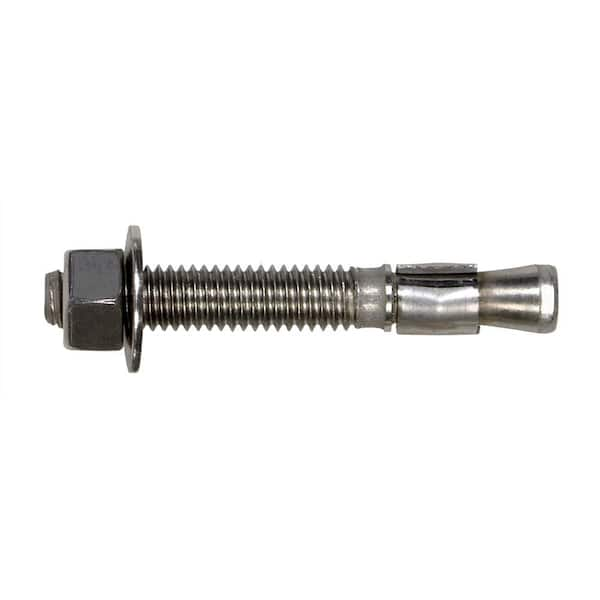 Cobra Anchors 5/8 in. x 4-1/2 in. Stainless Steel Hex Nut Parawedge ...