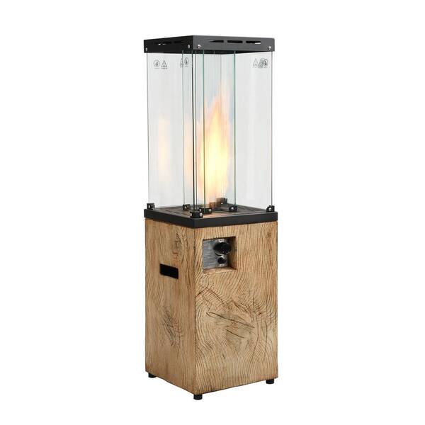 DESwan 41,000 BTU Magnesium Oxide Brown Propane Patio Heater with Glass