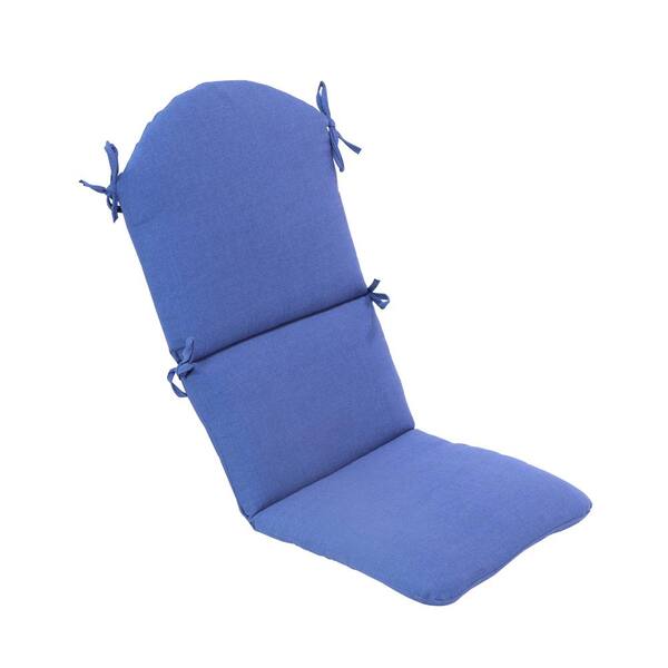 Hampton Bay 22 in. x 46 in. Outdoor Adirondack Chair Cushion in CushionGuard Sky