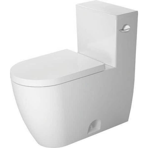 ME by Starck 1-Piece 1.28 GPF Single Flush Elongated Toilet in White with Seat Included