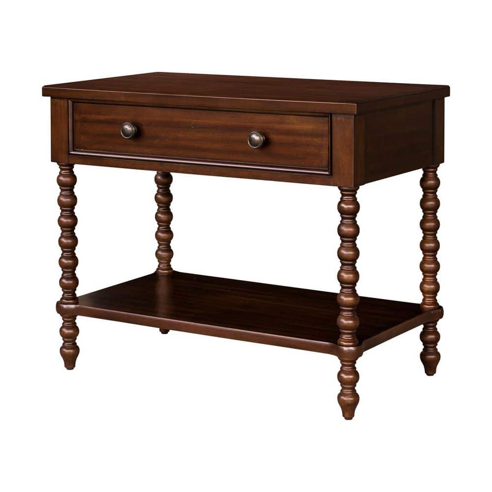 Beckett Morocco Brown 1 Drawer 32 in. W Large Nightstand - thumbnail 6