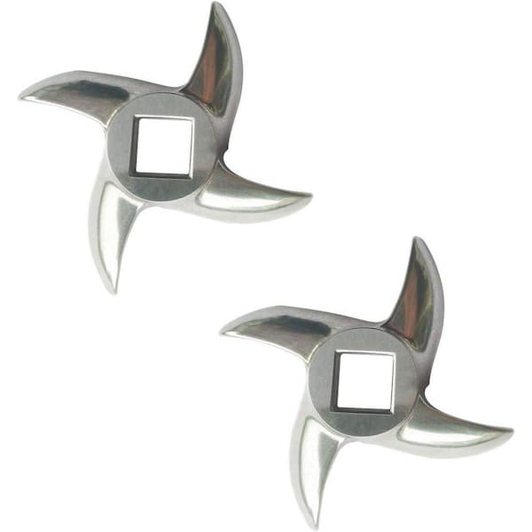 Meat Grinder Blade with Square Hole Size 13mm/0.52 in. for #22 Grinders, SS420 Stainless Steel Knife Cutter