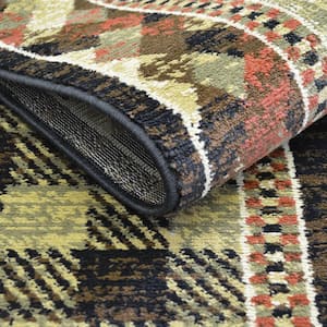 Hearthside Hollow Point Lodge Multi 2 ft. x 3 ft. Woven Animal Print Polypropylene Rectangle Area Rug