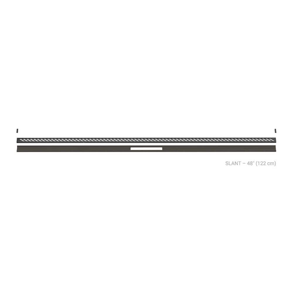 Kerdi-Line-Vario Dark Anthracite 48 in. Slant Grate and Channel Floor Installation Kit for Accessory price history on PriceWatchPro