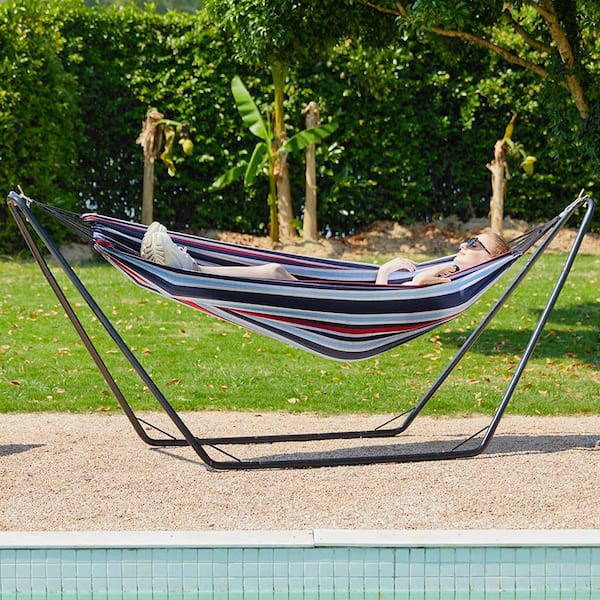 9 ft. Hammocks with Stand Included, Space Saving Steel V