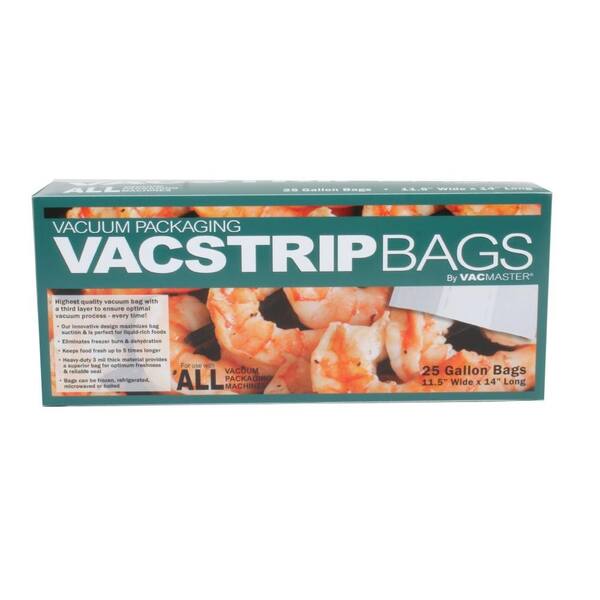 Vacmaster 11.5 in. x 14 in. VacStrip Bags Gallon (25-Box)