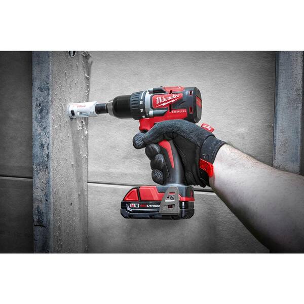 Milwaukee M18 18V Lithium-Ion Brushless Cordless 1/2 in. Compact  Drill/Driver with One 2.0 Ah Battery, Charger and Tool Bag 3601-21P - The  Home Depot