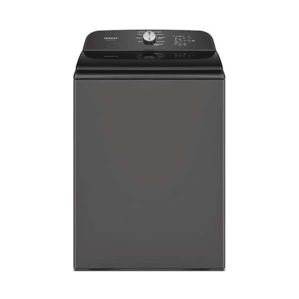 Unbranded 5.3 cu. ft. Top Load Washer, 10 Wash Cycles, Stainless Tub, Sleek Glass Lid Design, in Black