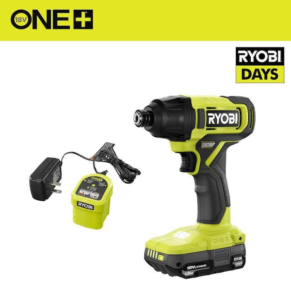 ONE+ 18V Cordless 1/4 in. Impact Driver Kit with 1.5 Ah Battery and Charger