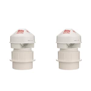 Sure-Vent 1-1/2 in. PVC Air Admittance Valve with 20 DFU Branch and 8 DFU Stack (2-Pack)