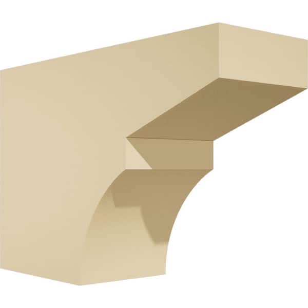 Ekena Millwork Standard Monterey 4 in. W x 8 in. H x 12 in. D Signature Urethane Rafter Tail Outlooker