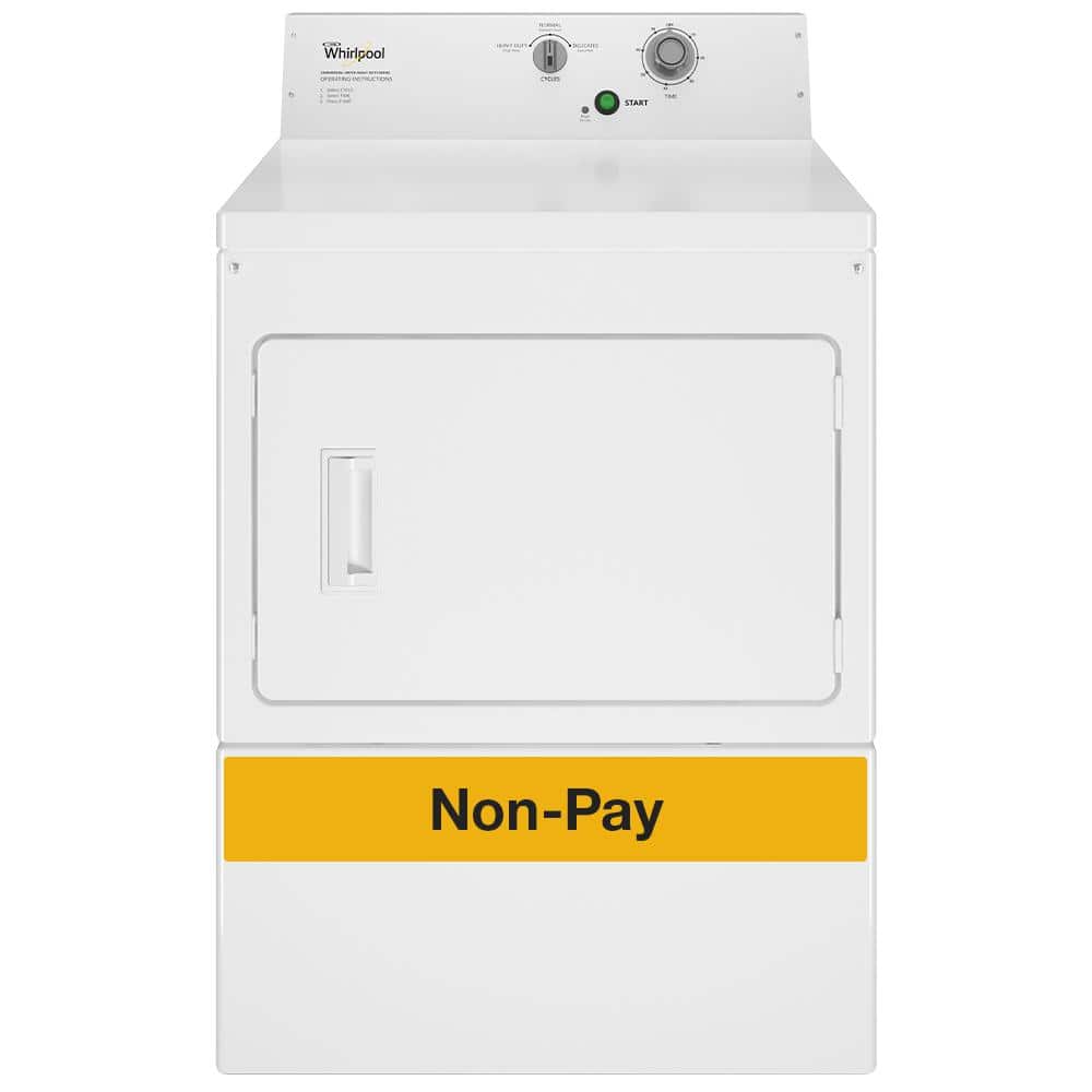 Whirlpool 7.4 cu. ft. 240 Volt White Commercial Electric Super-Capacity Dryer