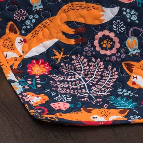 Lush Decor Pixie Fox Quilt Navy 4-Piece Full/Queen Set 16T000549 ...