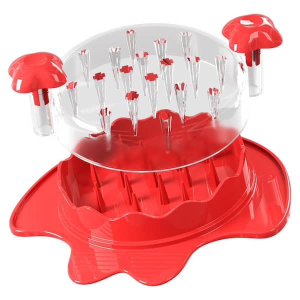 Chicken Shredder Tool with Sharp Teeth, Transparent Lid - Efficient Meat Shredder for Chicken, Beef, Pork, Vegetables