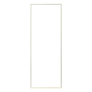 22 in. W x 65 in. H Rectangular Plastic Framed Wall Mount or Floor Standing Decorative Bathroom Vanity Mirror Gold