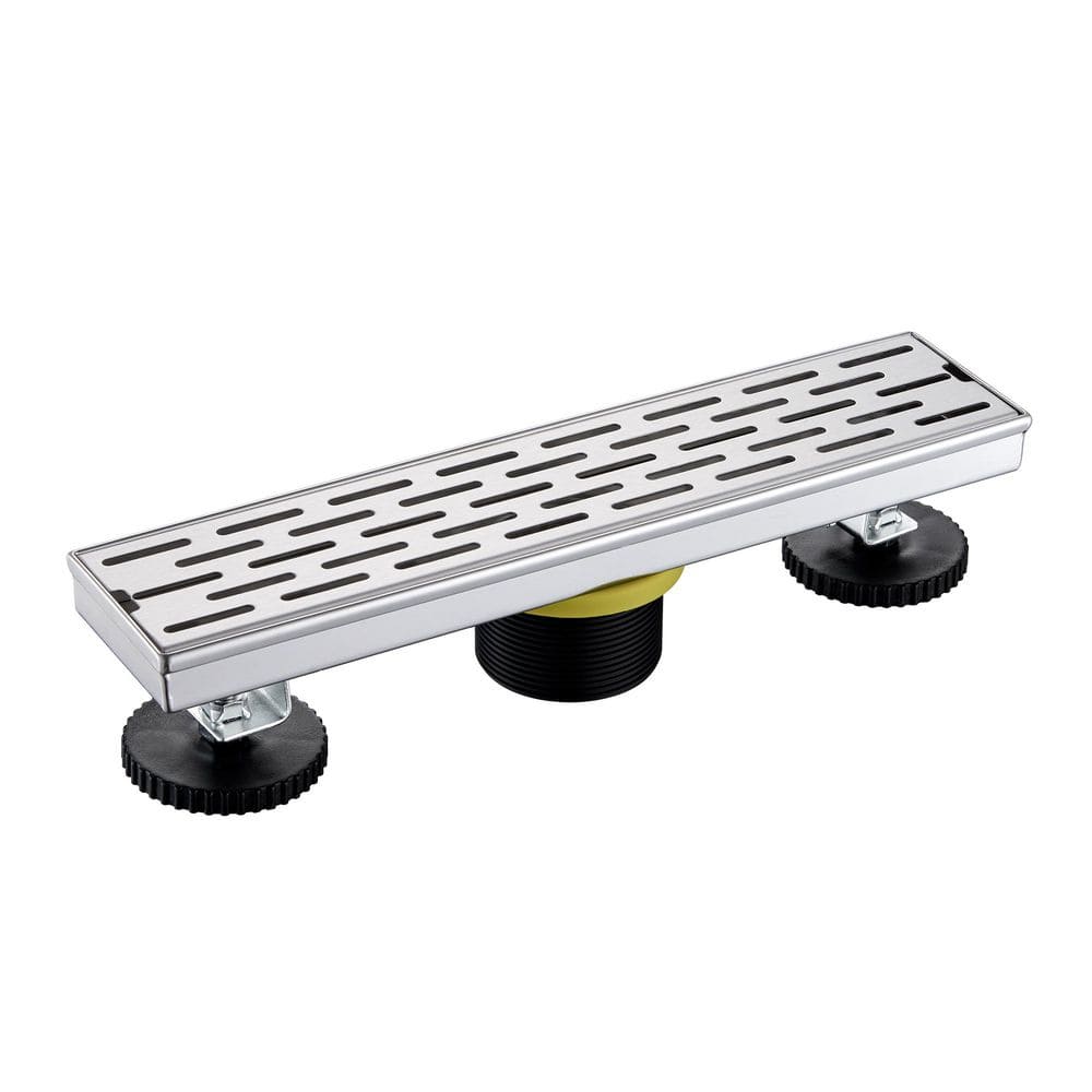 12 in. Stainless Steel Linear Shower Drain with Slot Pattern Drain Cover in Stainless Steel price history on PriceWatchPro