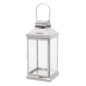 Hobbs 7 in. x 16 in. Silver Stainless Steel Outdoor Patio Lantern
