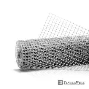 Fencer Wire 5 ft. x 100 ft. 16-Gauge Welded Wire Fence with 4 in. x 4 in.  Mesh WB16-5X100M44 - The Home Depot