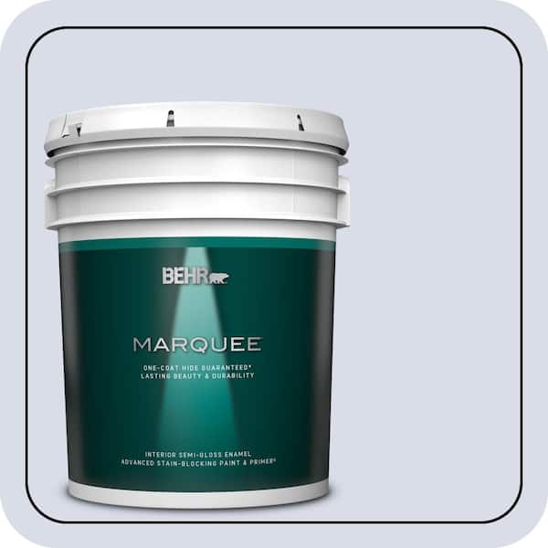 BEHR MARQUEE 5 gal. #630C-2 Sweet Harbor Semi-Gloss Enamel Interior Paint & Primer