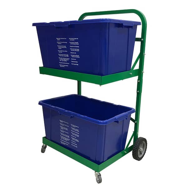 Recycle Cart for 400 lbs. for Moving Recycle Bins (Single Pack)