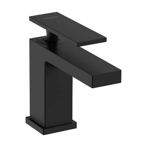 Hansgrohe Tecturis E Single Handle Single Hole Bathroom Faucet in Matte Black
