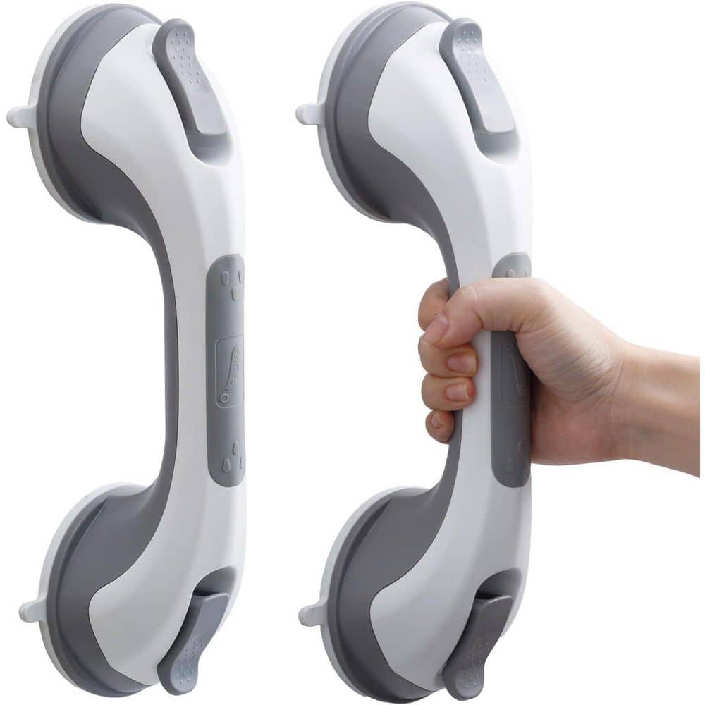 12 in. L Shower Grab Bar, 2 Pack Suction Grab Bars for Seniors Bathroom Safety Grip, No Drilling Removable price history on PriceWatchPro