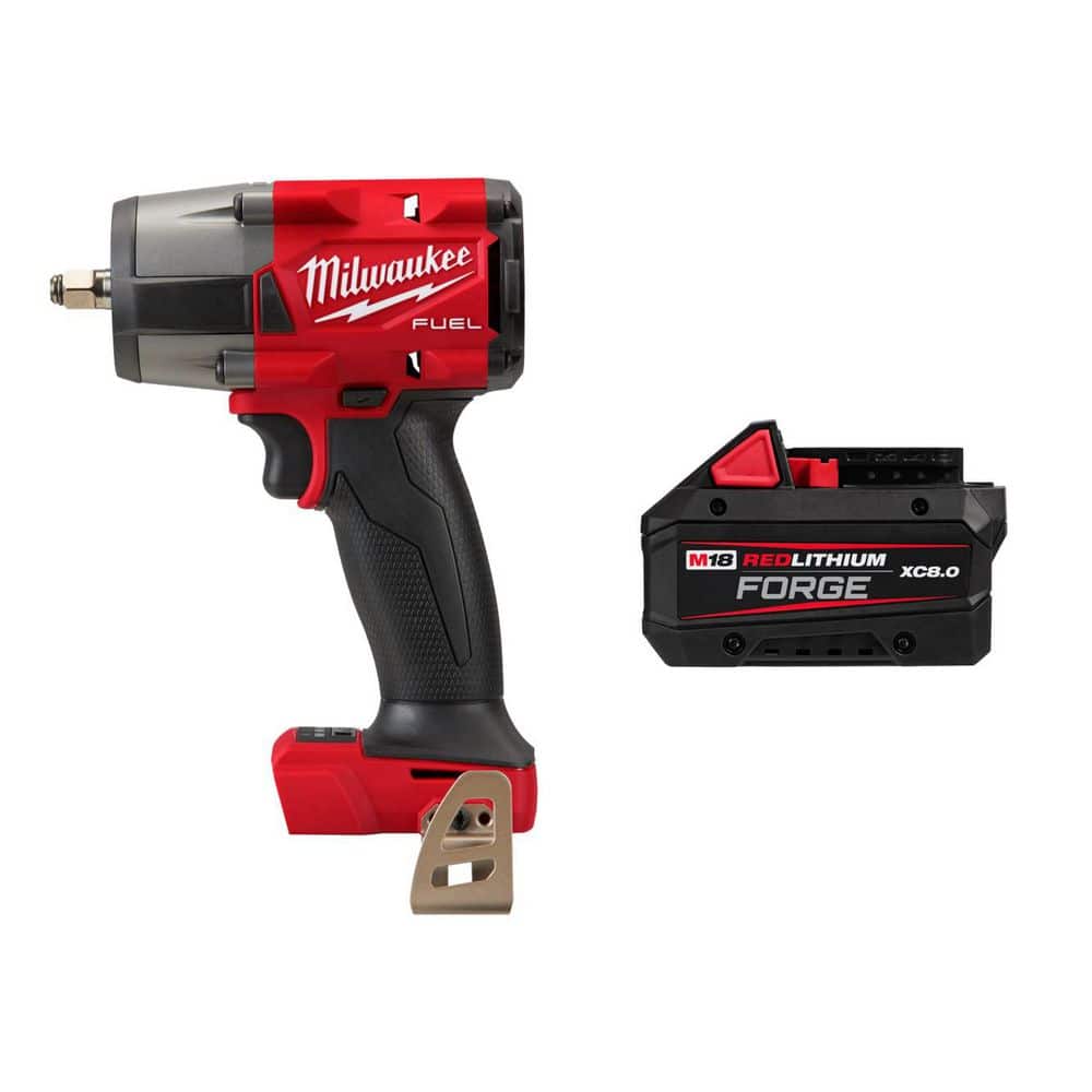M18 FUEL GEN-2 18V Lithium-Ion Mid Torque Brushless Cordless 3/8 in. Impact Wrench w/ 8.0 Ah Starter Kit price history on PriceWatchPro