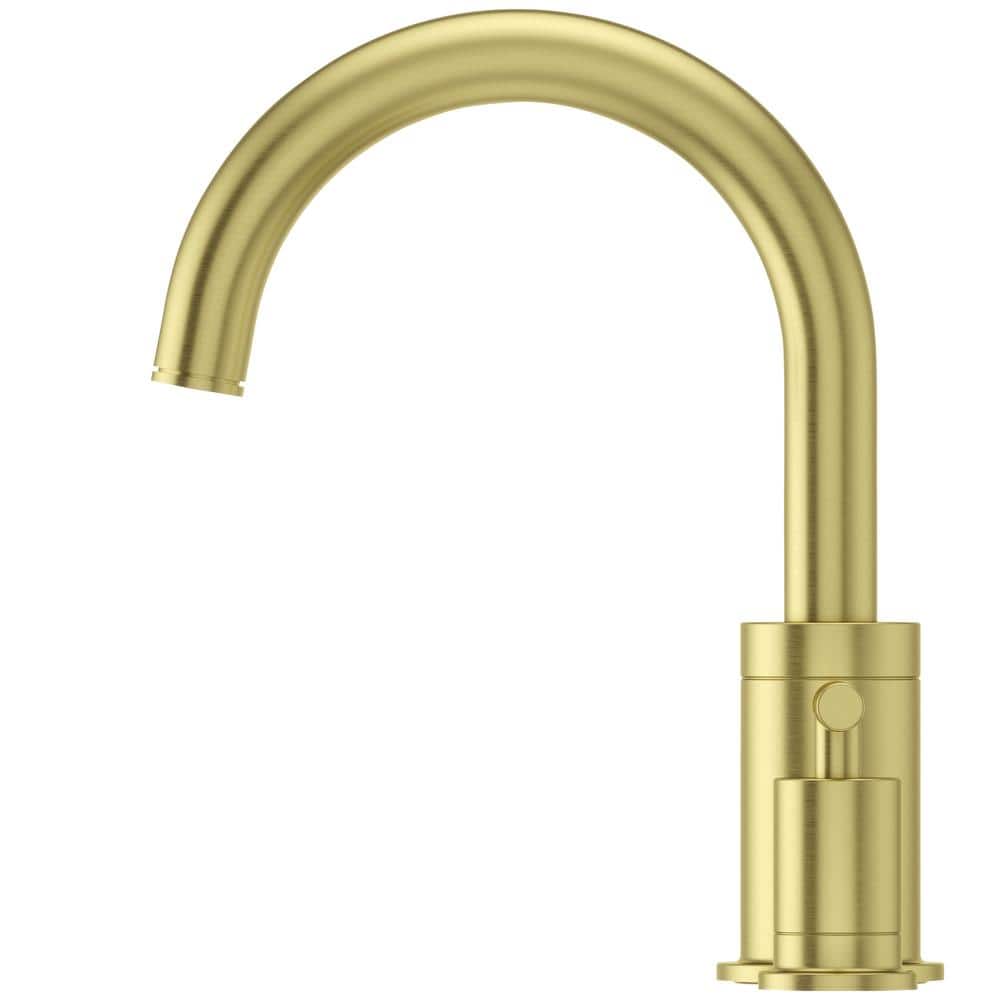 Brushed Gold Contemporary Double Handle Roman Tub Faucet