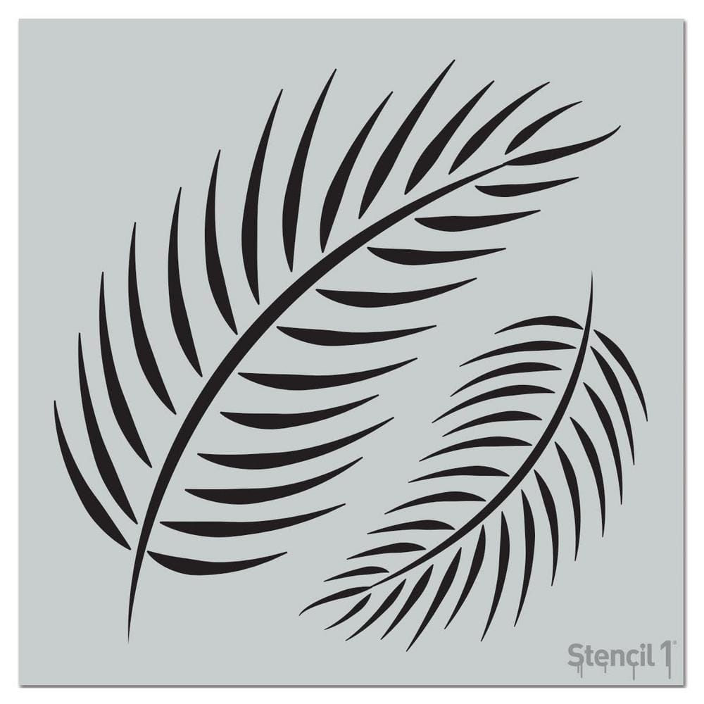 Stencil1 Palm Fronds Stencil 11 x 11