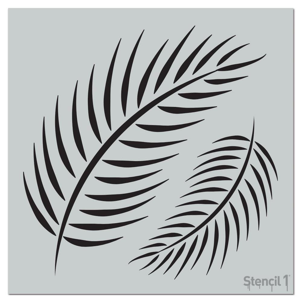 Stencil1 Palm Fronds Repeat Pattern Stencil S1_PA_100 - The Home Depot