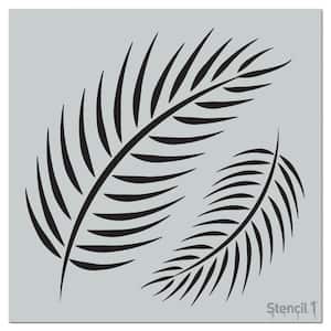 Palm Fronds Repeat Pattern Stencil