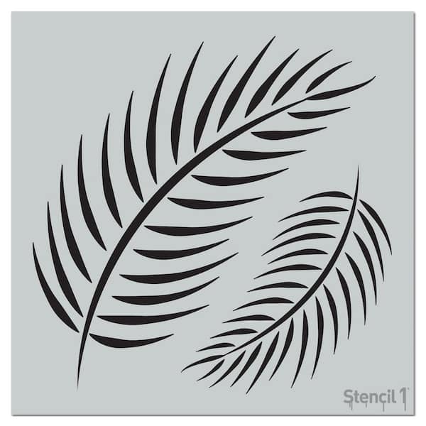 Stencil1 Palm Fronds Repeat Pattern Stencil