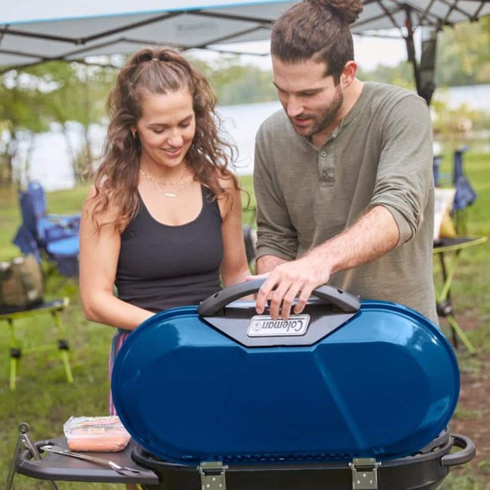 Coleman Blue and Black Portable Propane Gas Grill
