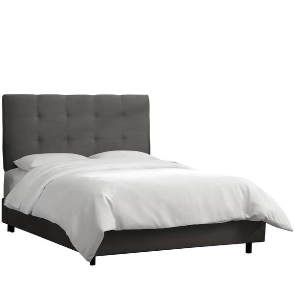 Unbranded Murray Premier Charcoal Twin Tufted Bed