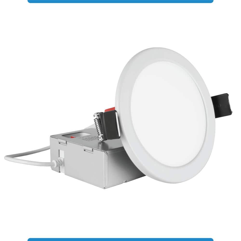 RELS 4 in. Round Selectable Fire-Rated IC-Rated Integrated LED Recessed Downlight Trim Kit, White price history on PriceWatchPro