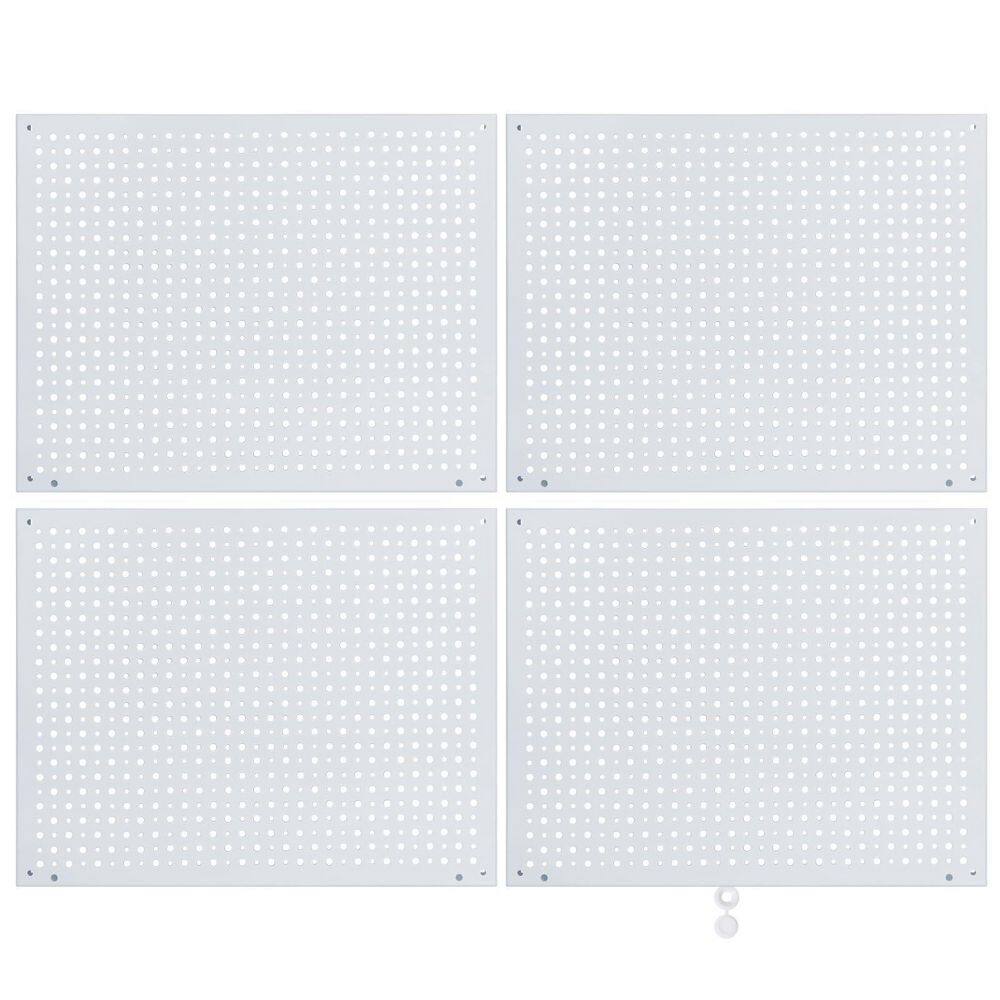 16 in. x 12 in. Heavy Duty Steel Pegboard Garage Organization Panels for Garage Tool Storage, White (4-Pack) price history on PriceWatchPro