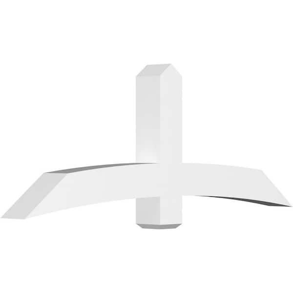 Ekena Millwork Bellingham 72 in. W x 27 in. H x 6 in. D Signature Polyurethane Bracket