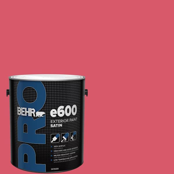 BEHR PRO 1 gal. #130B-6 Dragon Fruit Satin Exterior Paint