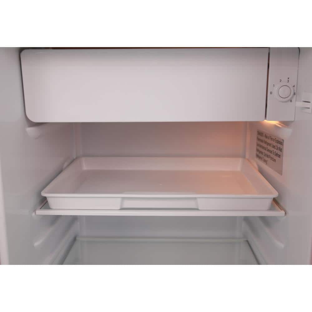 Retro Red Compact Mini Refrigerator with Glass Shelves, 3.1 Cu. Ft.