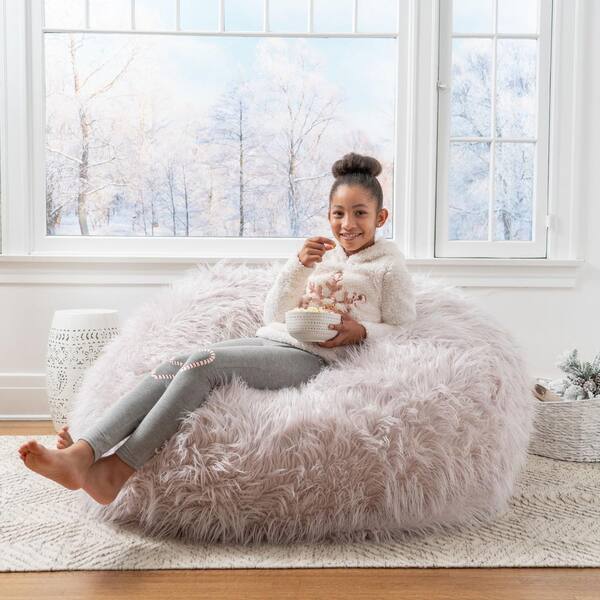 faux fur bean bag