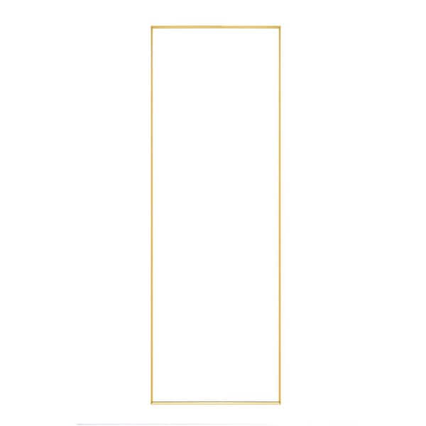 CONGE IMPORT LLC Gold 24 in. W x 65 in. H Rectangle Metal Full Length Mirror, Tempered Explosion-Proof Stand Wall-Mounted Floor-Standing