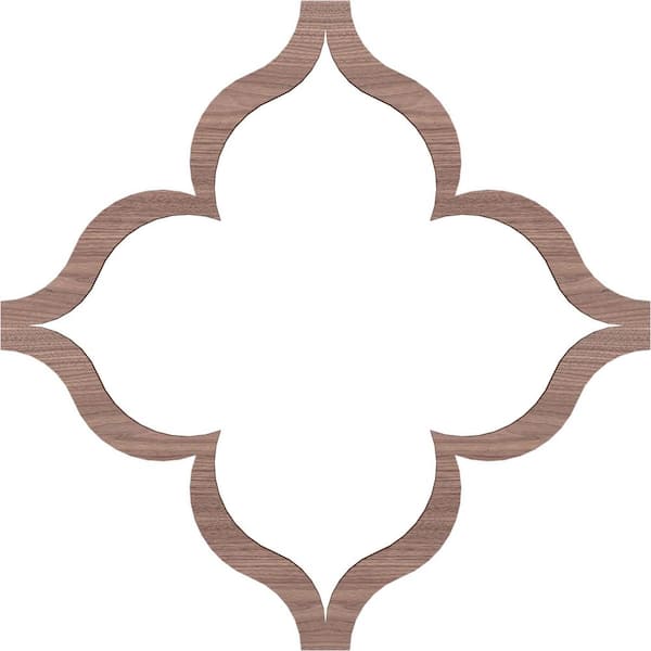 Ekena Millwork Large May Fretwork 3/8 in. x 6 ft. x 6 ft. Brown Wood Decorative Wall Paneling 1-Pack